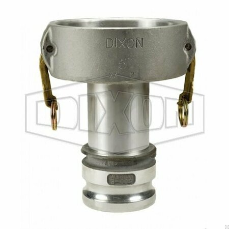 DIXON Type DA Cam and Groove Reducing Coupler, 4 x 3 in Nominal, Coupler x Adapter End Style, Aluminum, Do 4030-DA-AL